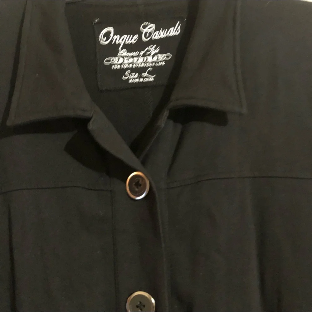 Onque Casuals • Collard Button- Up Lightweight Jacket - Picture 2 of 13